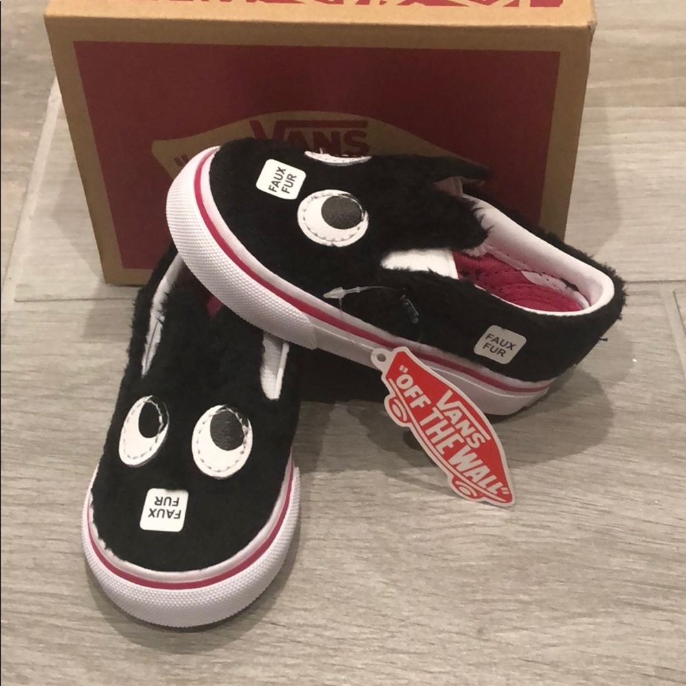 Party Fur Slip On Vans